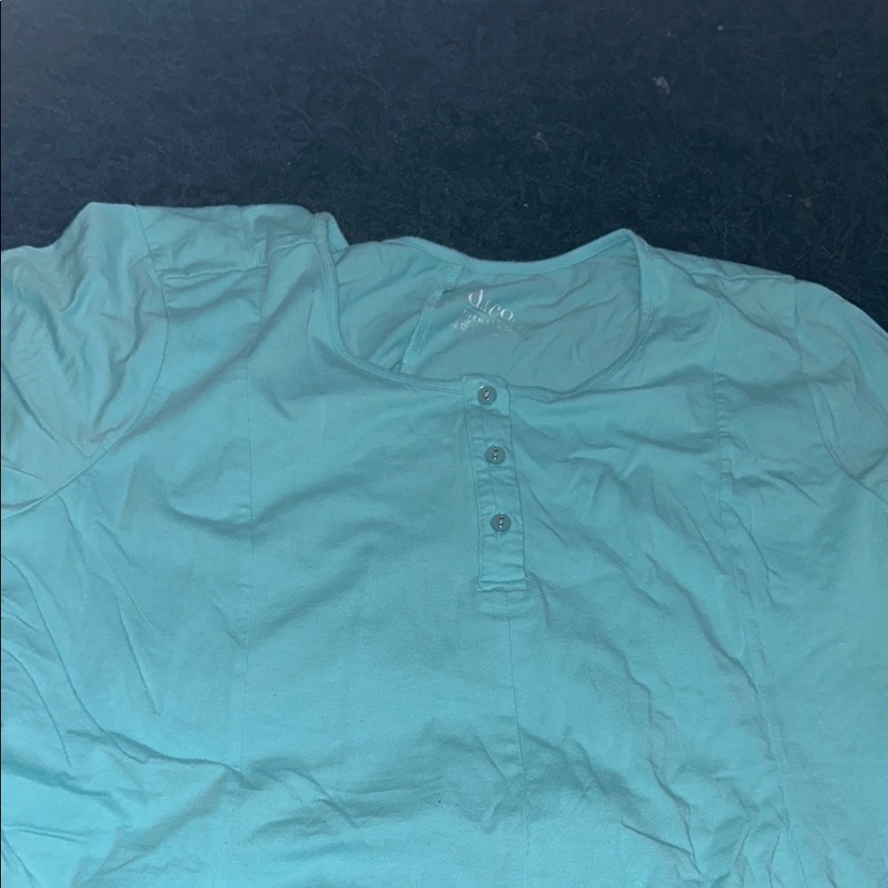 EUC short sleeved Denim and Co. shirt with buttons size 2x